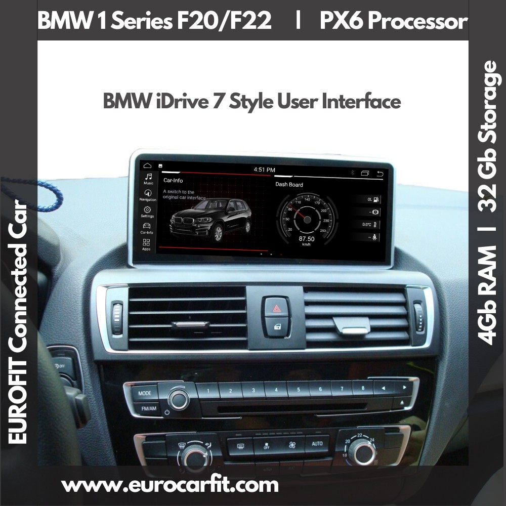 BMW 1 Series F20 F21 LHD (Years 2010-2016) Android Touchscreen PX6 4+64