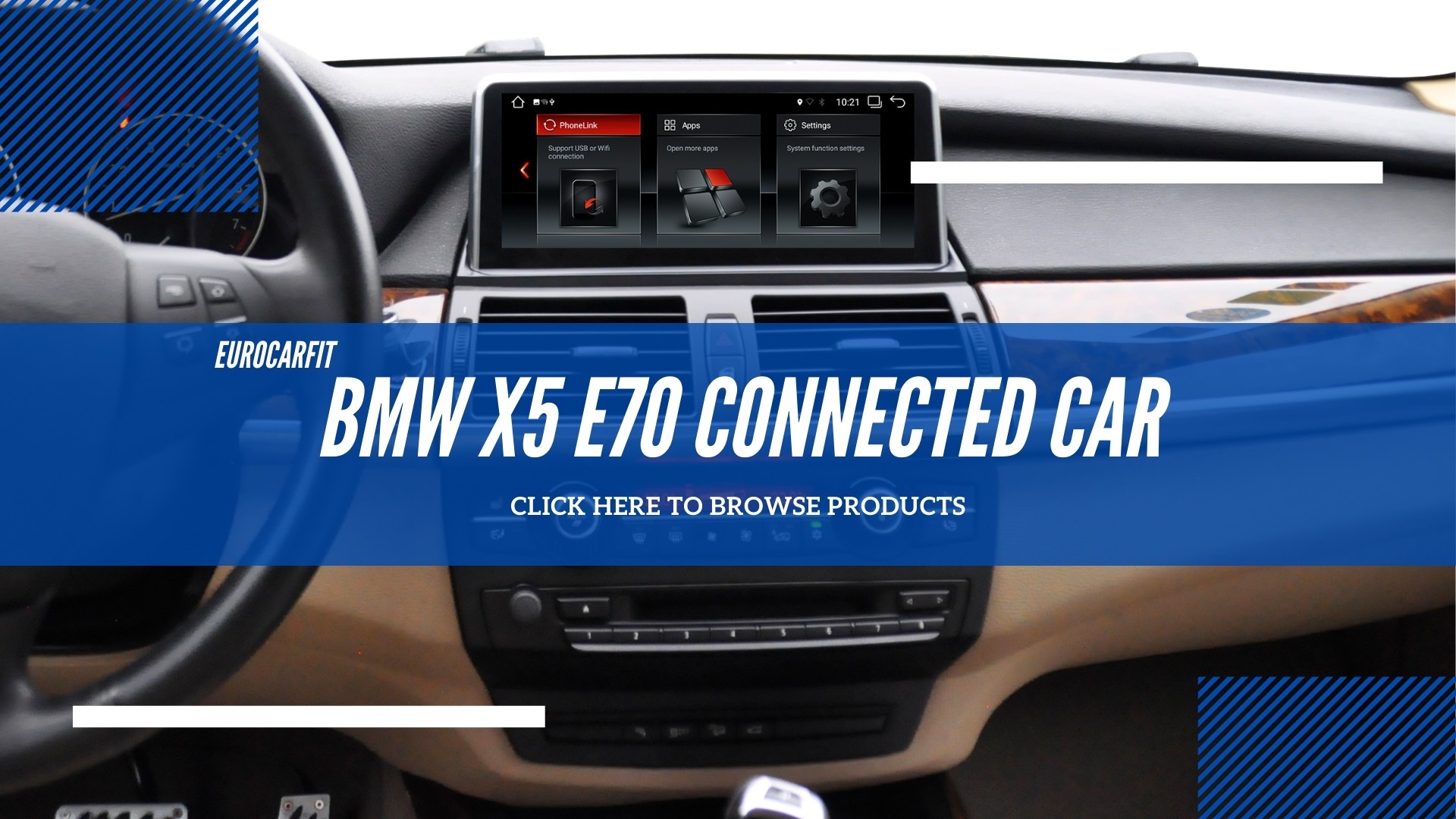 BMW X5 (2006 – 2013) Models E70 Premium Android screen In-Car