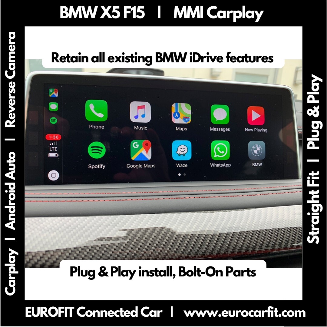 BMW X5 F15 (Years 2014-2018) Apple Carplay Android Auto MMI Interface ...