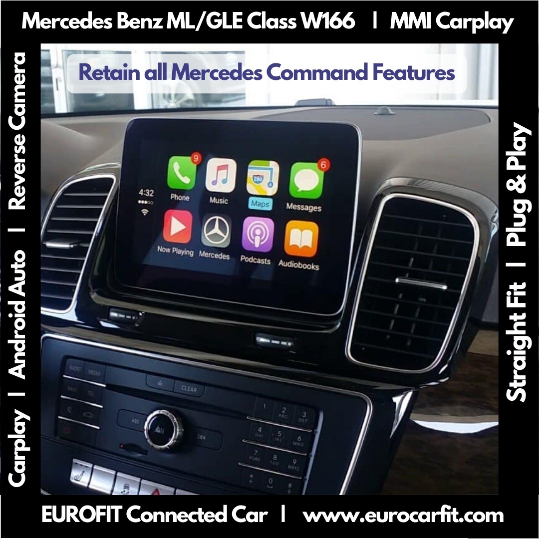 Mercedes Benz GLE Class W166 (Years 2016-2019) Apple Carplay Android ...